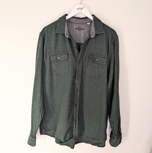 Woolrich Mens Green Button Up Cotton Shirt